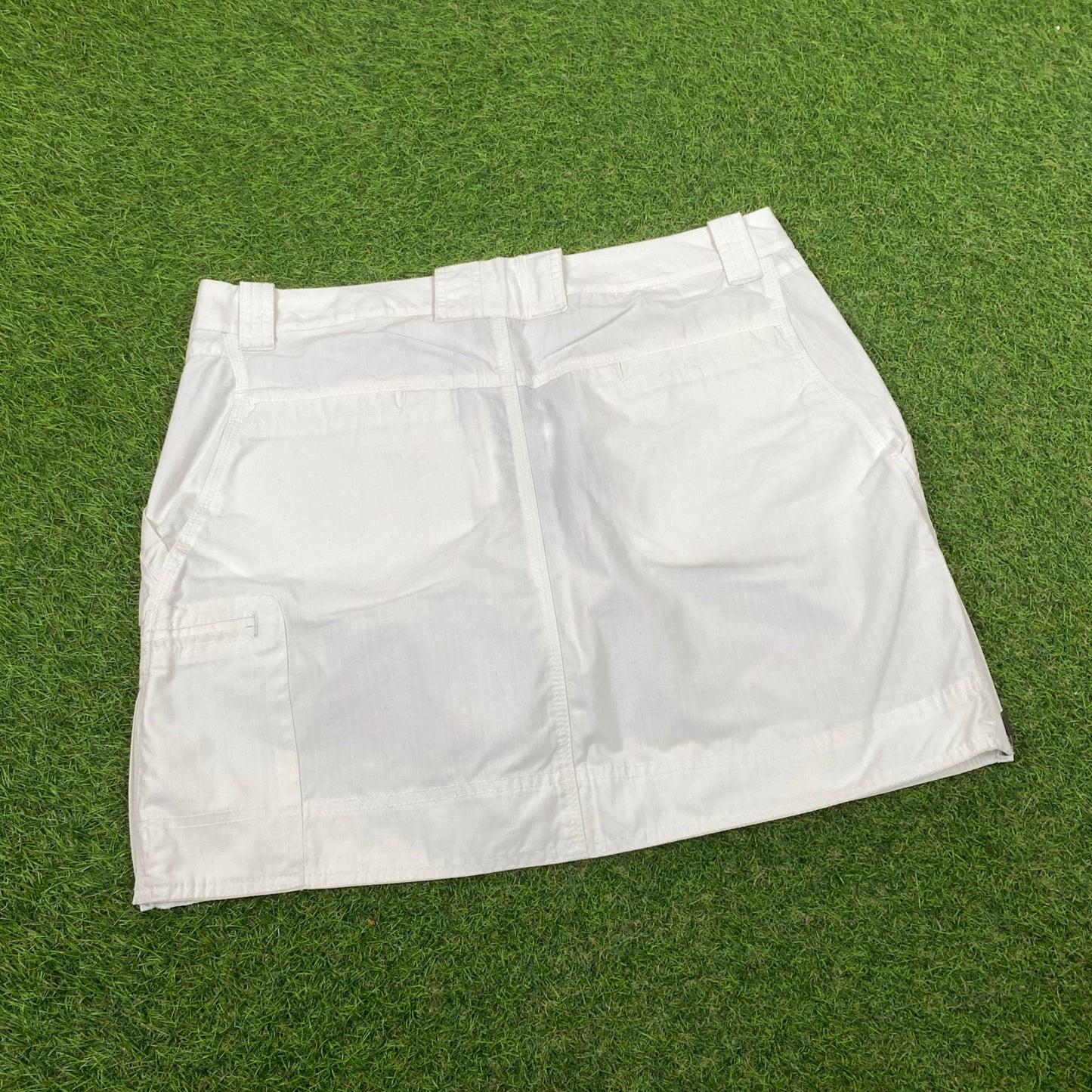 00s Nike ACG Cargo Skirt Shorts White Large - Vintage Box