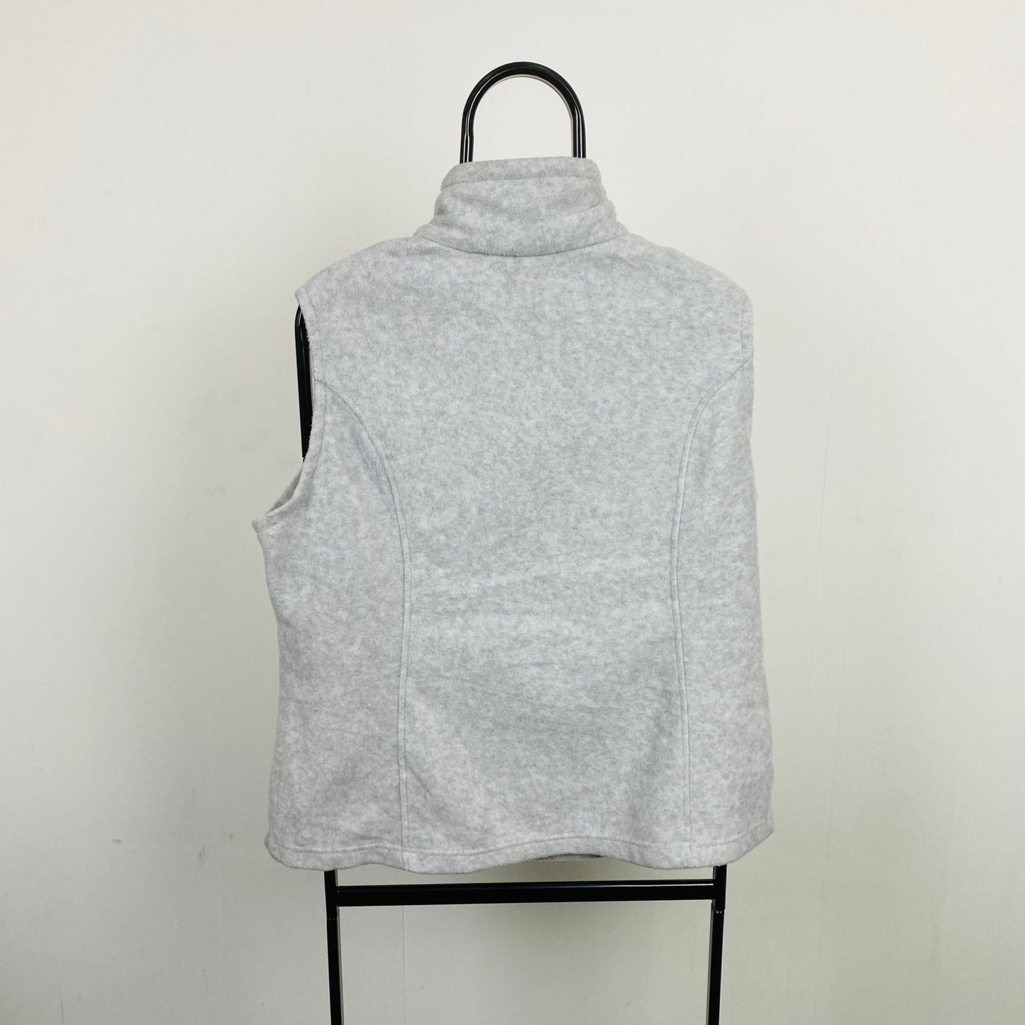 Retro Columbia Fleece Gilet Sweatshirt Grey XL - Vintage Box