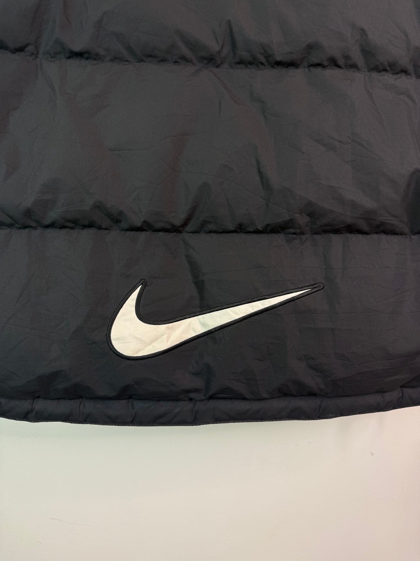 Vintage Nike Puffer Jacket Black Medium