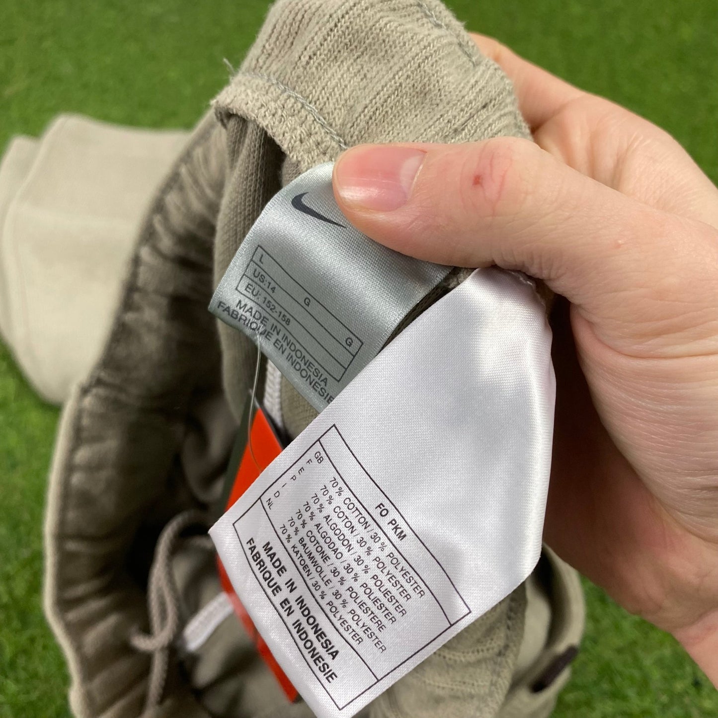 Vintage Nike Cotton Joggers Brown Small - Vintage Box