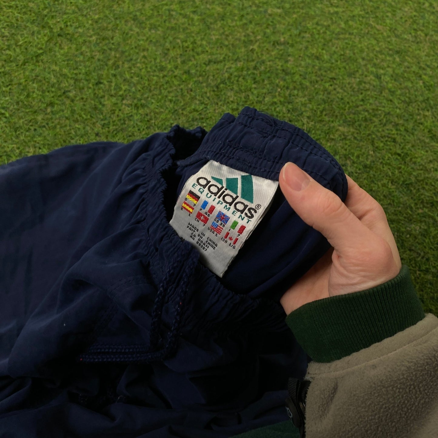 90s Adidas Equipment Shorts Blue Large - Vintage Box