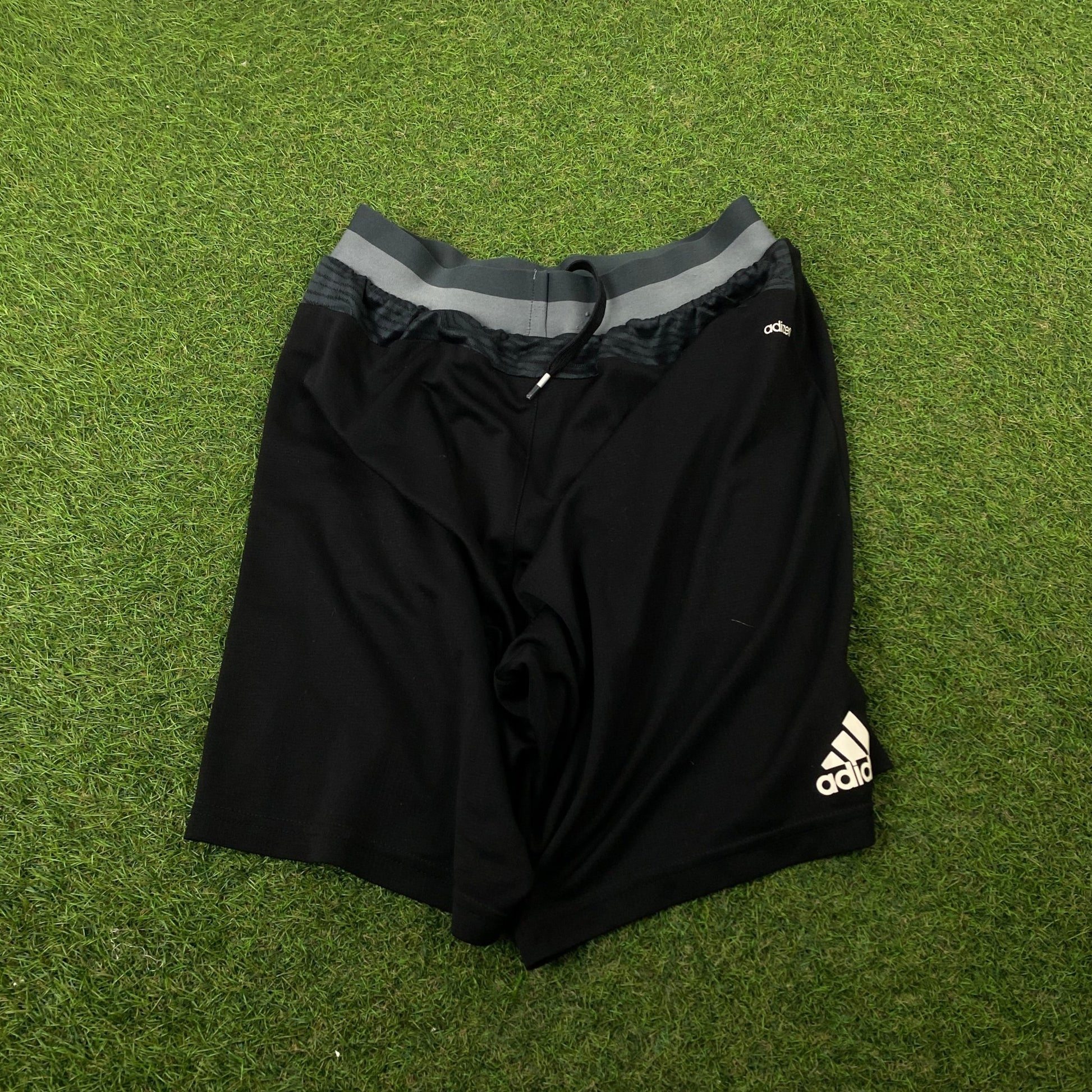 00s Adidas Shorts Black Small - Vintage Box