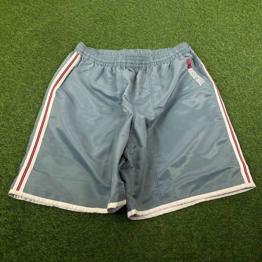 00s Nike Nylon Basketball Shorts Blue XXL - Vintage Box