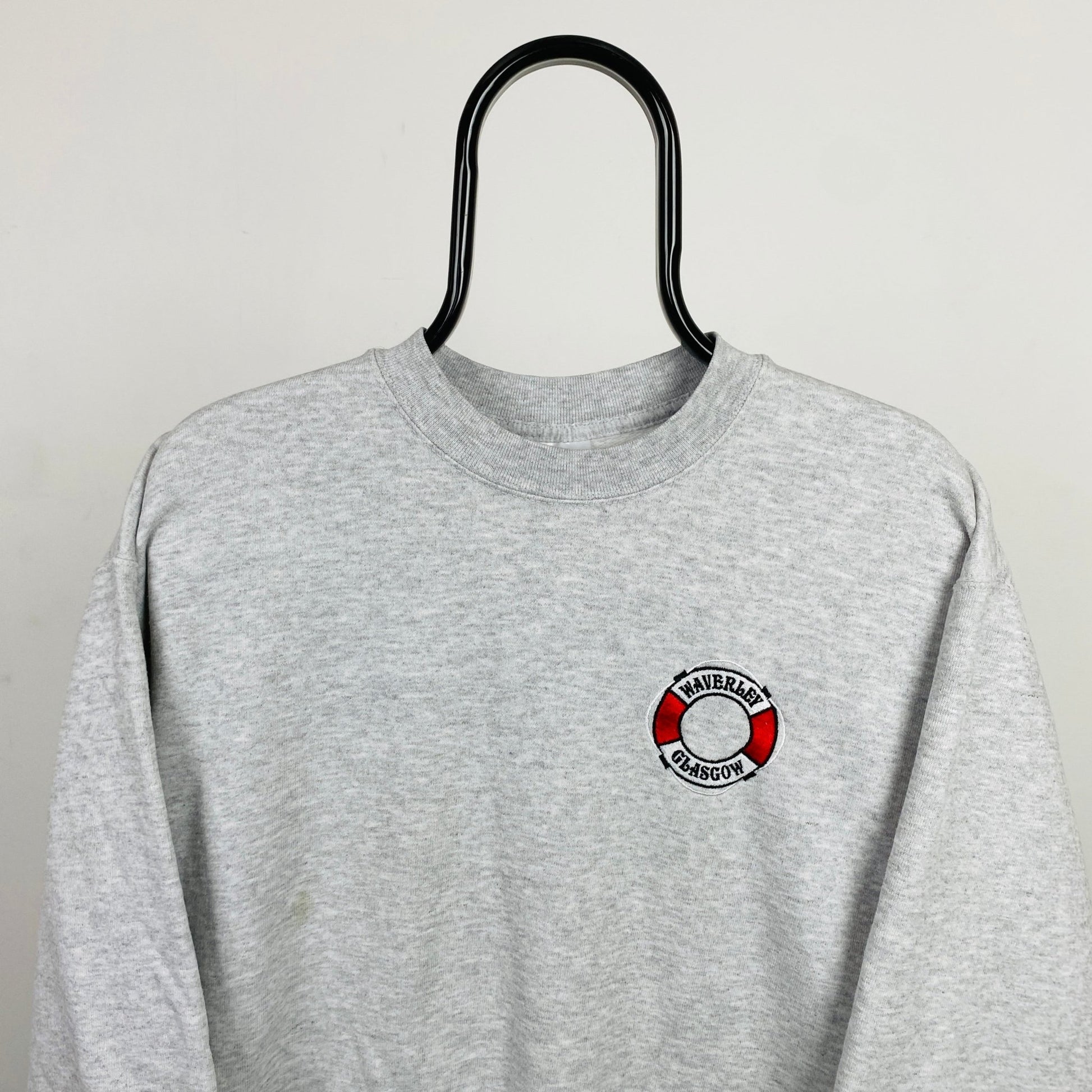 Retro Surf Sweatshirt Grey Medium - Vintage Box