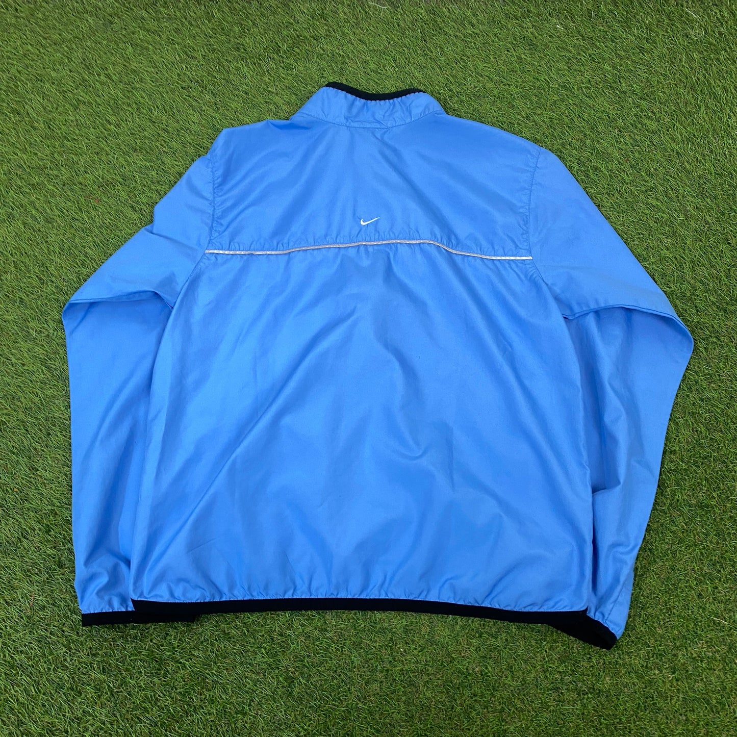 00s Nike Clima-Fit Piping Jacket + Joggers Set Blue Medium