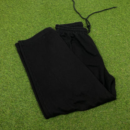 Retro 90s Cotton Joggers Black Large