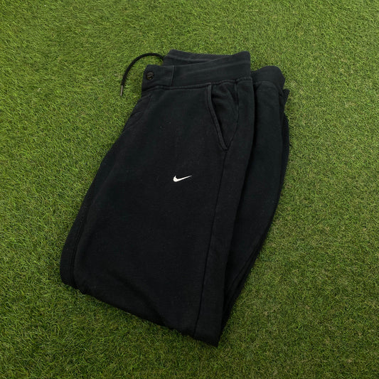 00s Nike Wide Leg Cotton Joggers Black Small