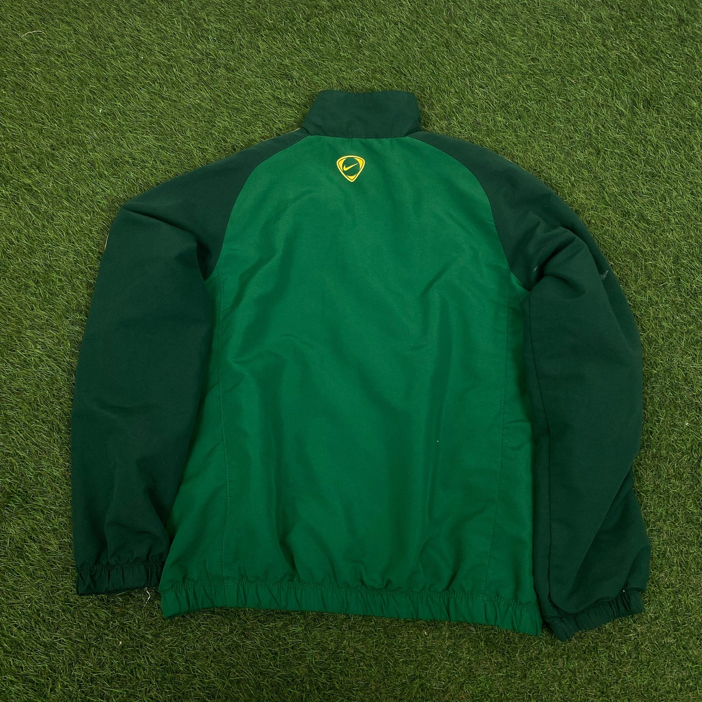 00s Nike Brazil Tracksuit Jacket + Joggers Set Green XS