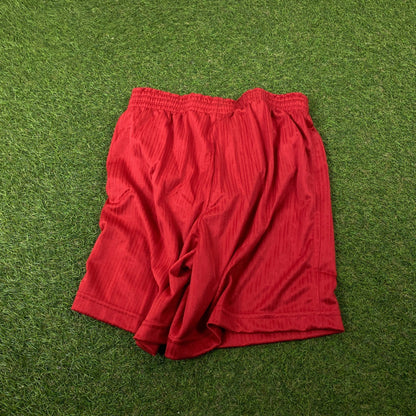 00s Nike Nylon Shorts Red Small - Vintage Box