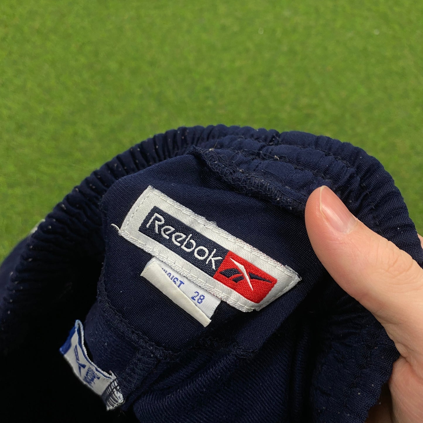 Retro Reebok Popper Joggers Blue Small