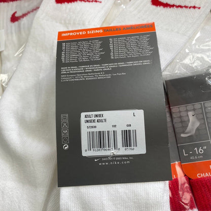 Vintage Nike Basketball Socks White Red - Vintage Box