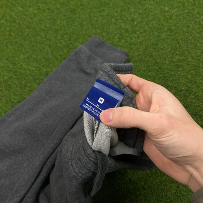 00s Nike Cotton Joggers Grey Medium - Vintage Box