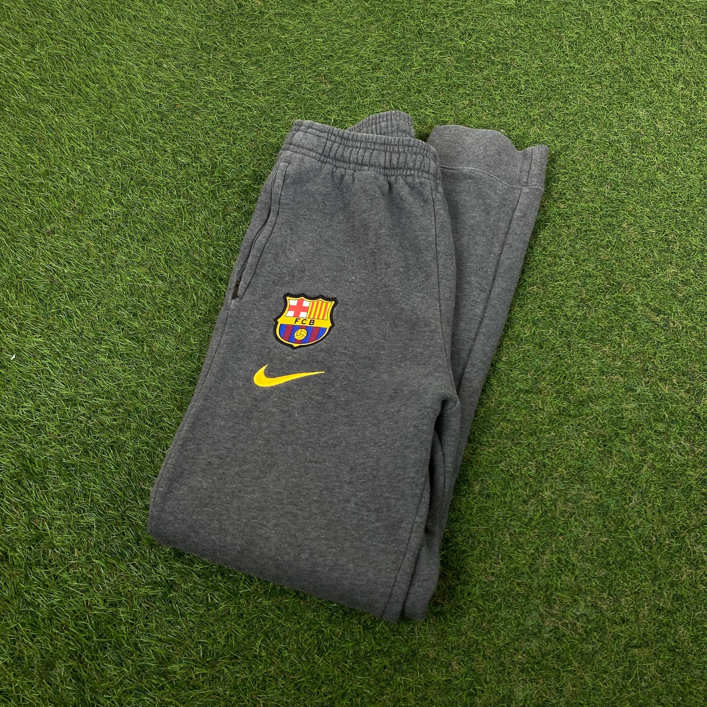 00s Nike Barcelona Cotton Joggers Grey XS