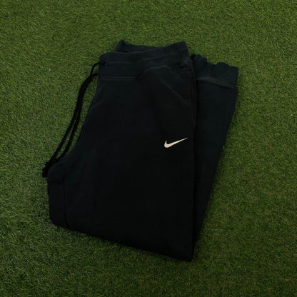 00s Nike Cotton Joggers Black Medium - Vintage Box