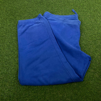 00s Nike Wide Leg Cotton Joggers Blue XXL