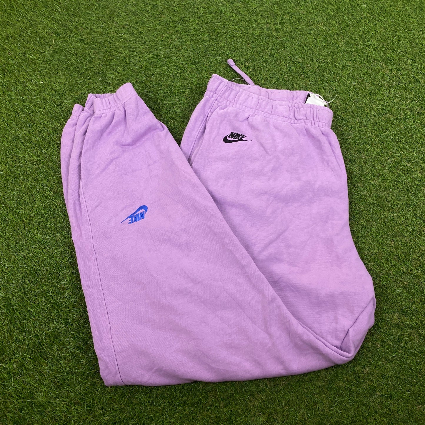 00s Nike Wide Leg Cotton Joggers Purple XXL