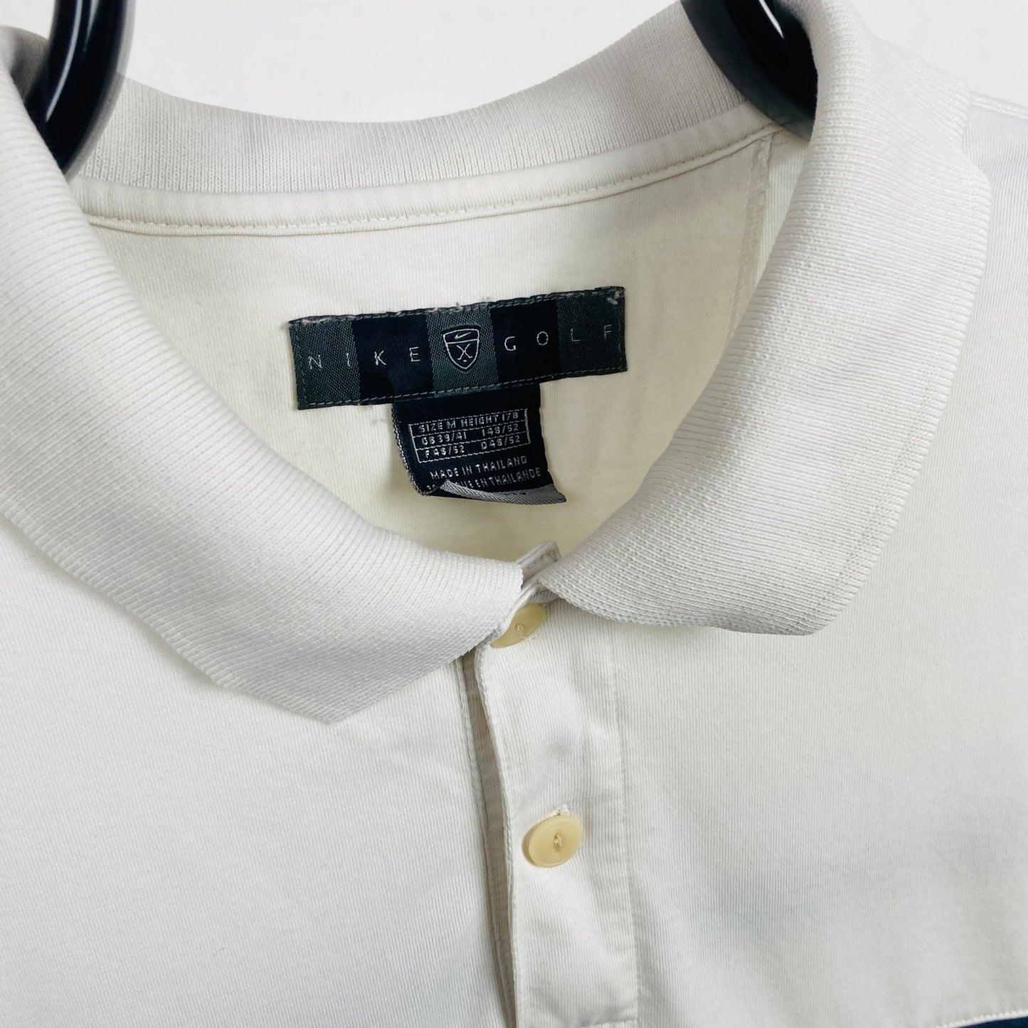 00s Nike Golf Polo Shirt T-Shirt White Medium - Vintage Box