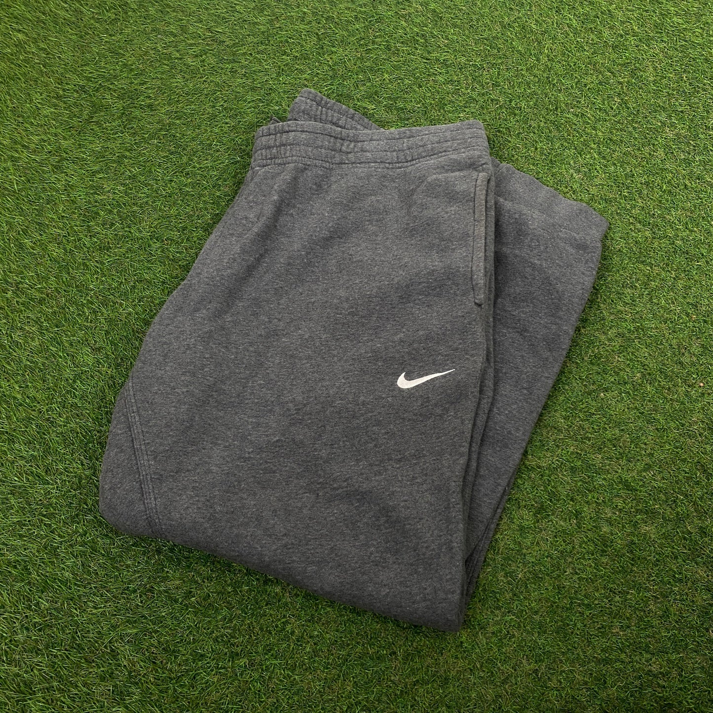 00s Nike Wide Leg Cotton Joggers Grey XXL