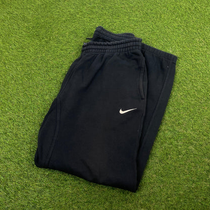 00s Nike Wide Leg Cotton Joggers Black Medium