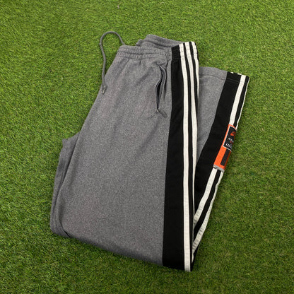 90s Adidas Popper Joggers Grey Small