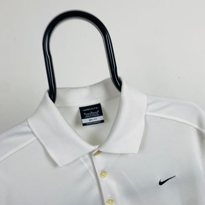 00s Nike Golf Polo Shirt T-Shirt White Medium - Vintage Box