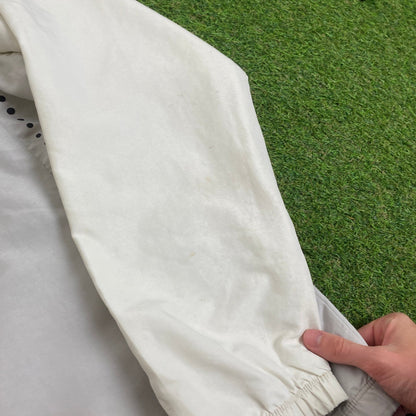 00s Nike PSG Windbreaker Tracksuit Set Jacket + Joggers Grey XL - Vintage Box