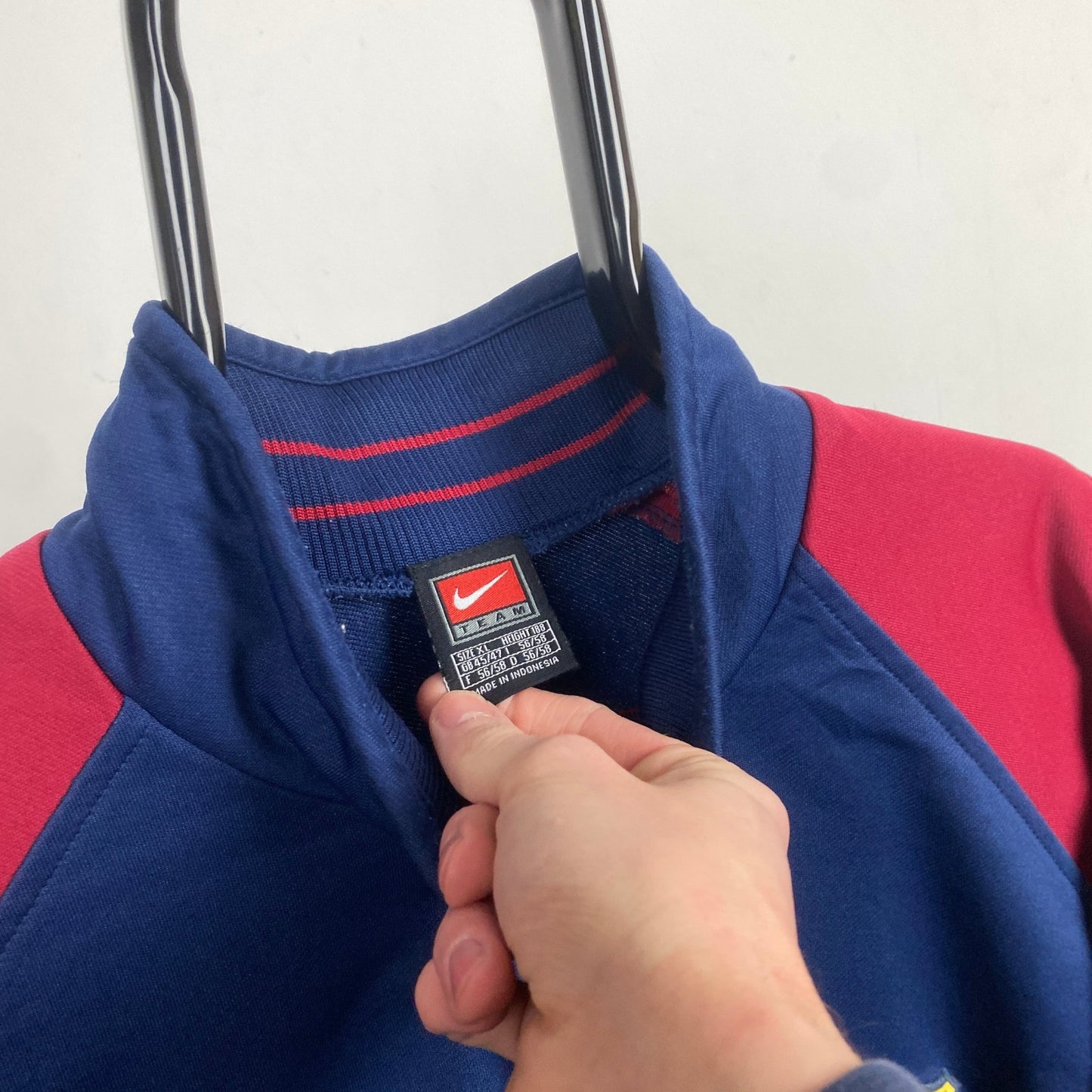 90s Nike Barcelona Track Jacket Red XL - Vintage Box