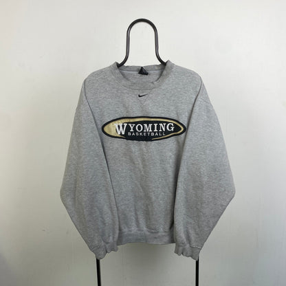 90s Nike Centre Swoosh Sweatshirt Grey XL - Vintage Box