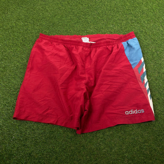 90s Adidas Shorts Red XL - Vintage Box