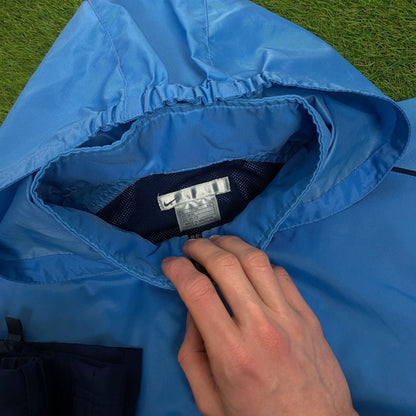 90s Nike Piping Tracksuit Jacket + Joggers Set Blue Small - Vintage Box