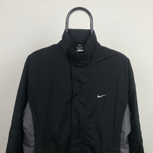 00s Nike Waterproof Coat Jacket Black Small - Vintage Box