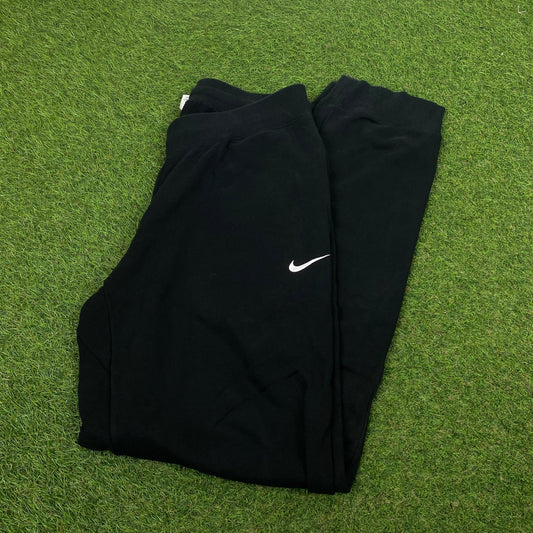 00s Nike Cotton Joggers Black Large - Vintage Box