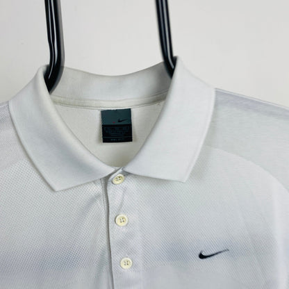 00s Nike Golf/Tennis Polo Shirt T-Shirt White XL - Vintage Box