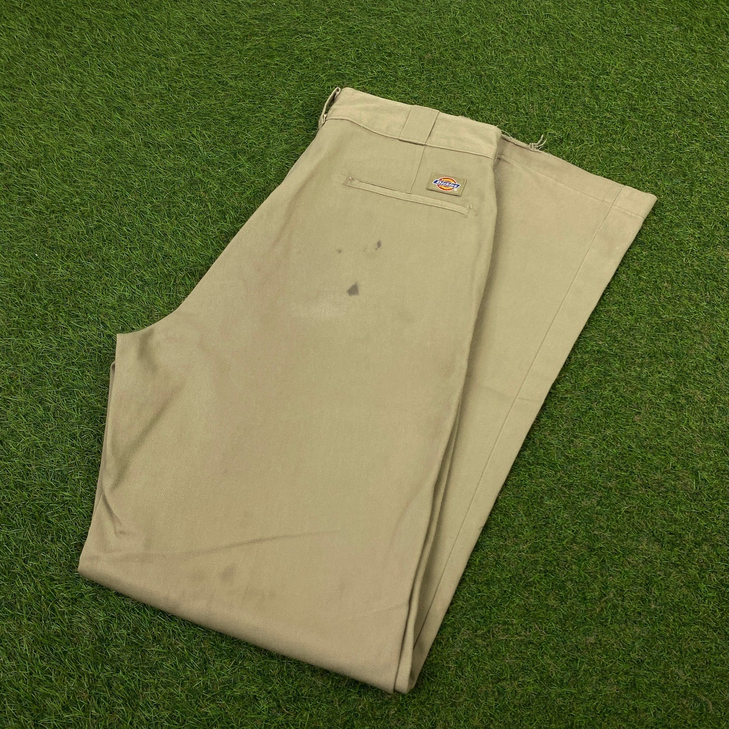 Retro Dickies Cargo Trousers Joggers Brown Medium