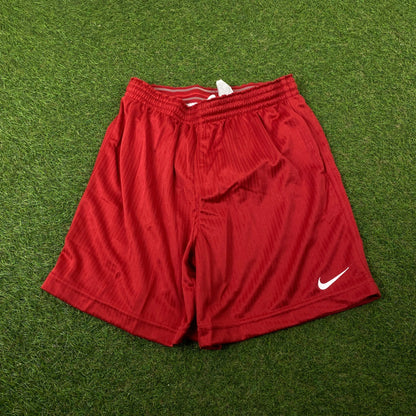 00s Nike Nylon Shorts Red Small - Vintage Box