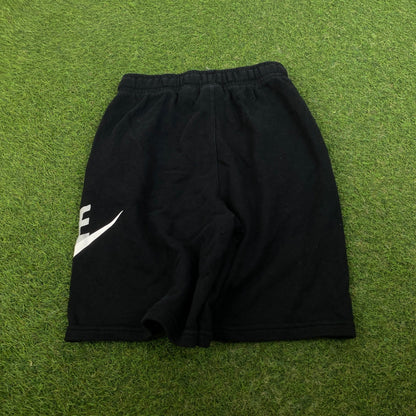 00s Nike Cotton Shorts Black Small - Vintage Box