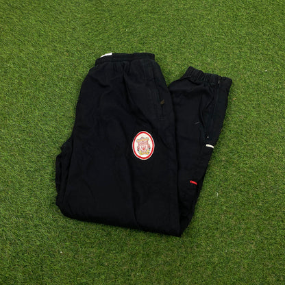 Retro Reebok Liverpool Football Joggers Black XS