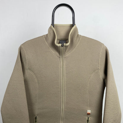 00s Nike Mesh Soft Shell Jacket Brown Medium - Vintage Box
