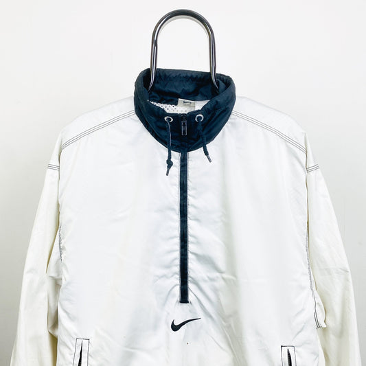 90s Nike Windbreaker Jacket White Small - Vintage Box