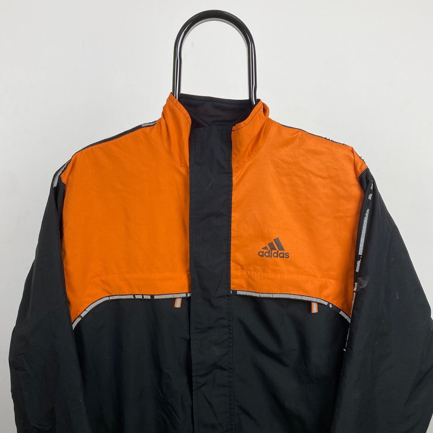 90s Adidas Equipment Windbreaker Jacket Black Small - Vintage Box