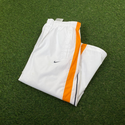 00s Nike Wide Leg Shorts White Small - Vintage Box