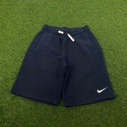 00s Nike Cotton Shorts Blue XS - Vintage Box