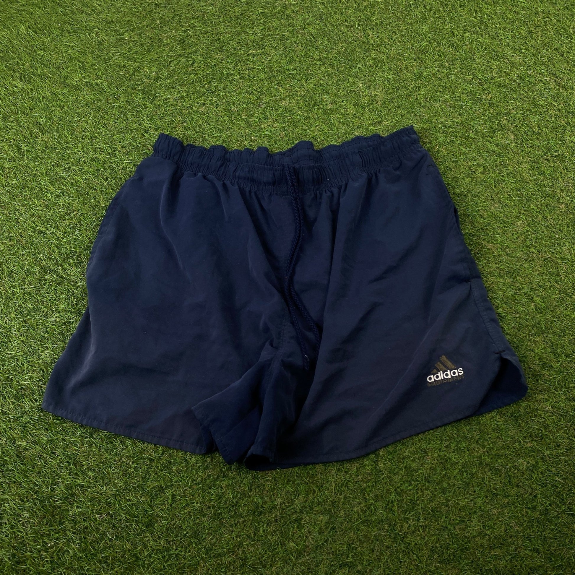 90s Adidas Equipment Shorts Blue Large - Vintage Box