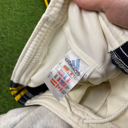 90s Adidas Popper Joggers White XS