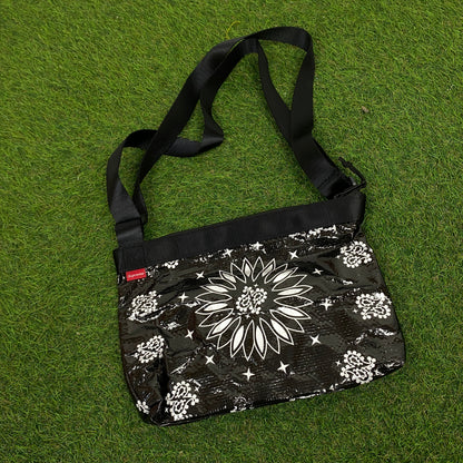 Retro Supreme Sling Shoulder Bag Black