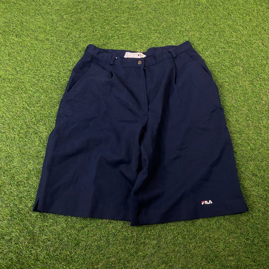 Retro Fila Cargo Shorts Blue XS - Vintage Box