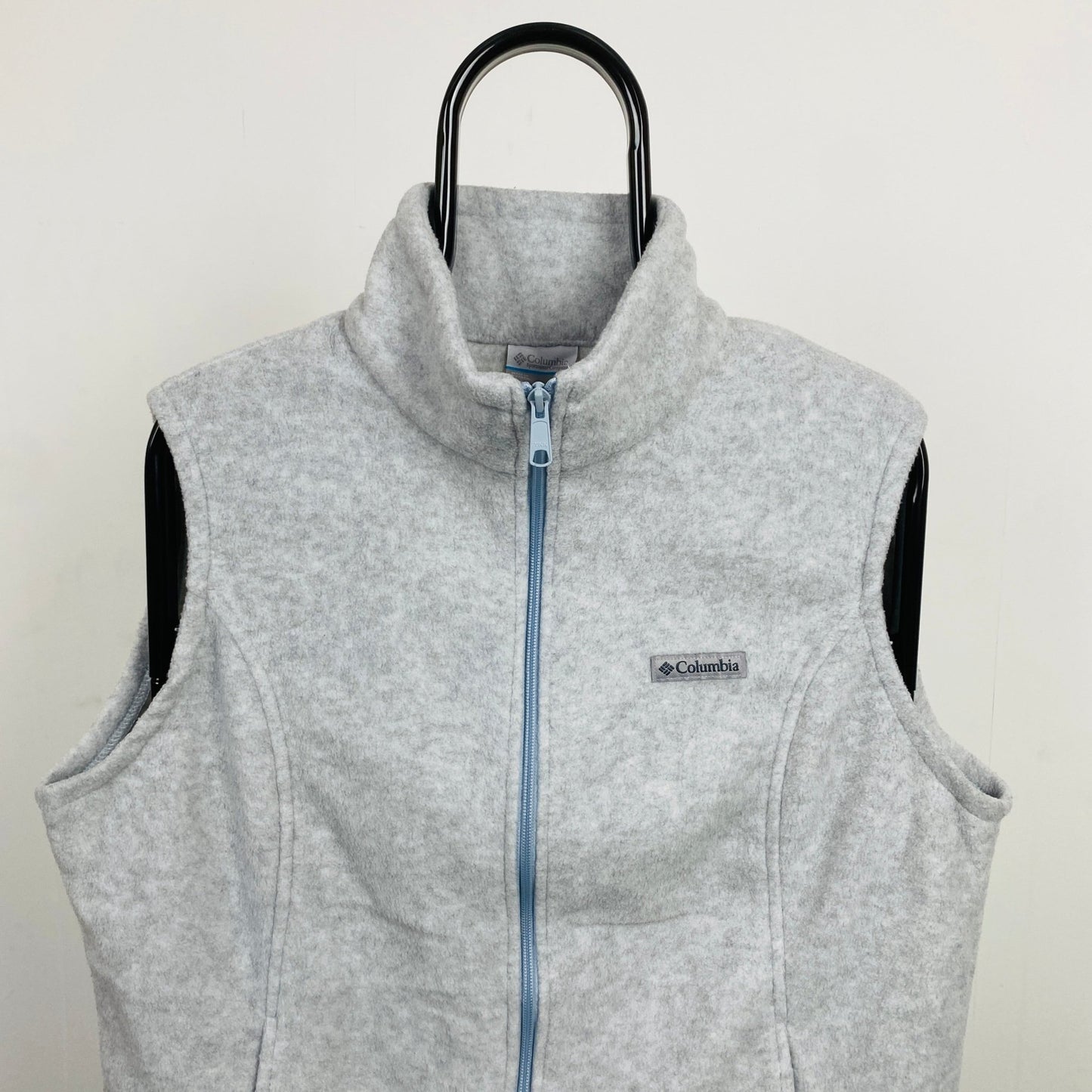 Retro Columbia Fleece Gilet Sweatshirt Grey XL - Vintage Box