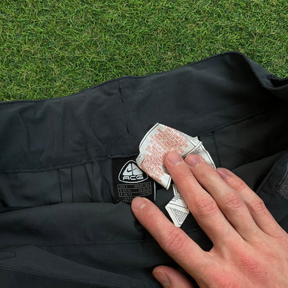 00s Nike ACG Zip Off Cinch Cargo Skirt Grey Small - Vintage Box