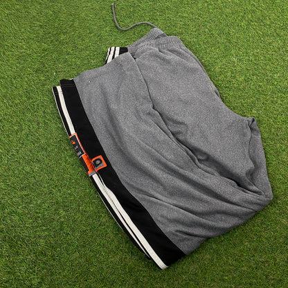 90s Adidas Popper Joggers Grey Small