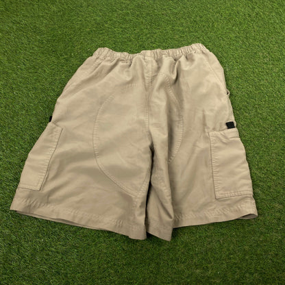 00s Nike ACG Cargo Shorts Brown Large - Vintage Box